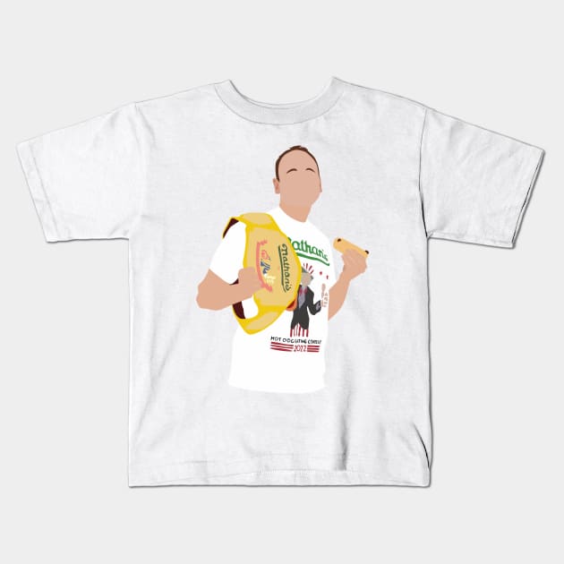 joey the king of hot dog Kids T-Shirt by rsclvisual